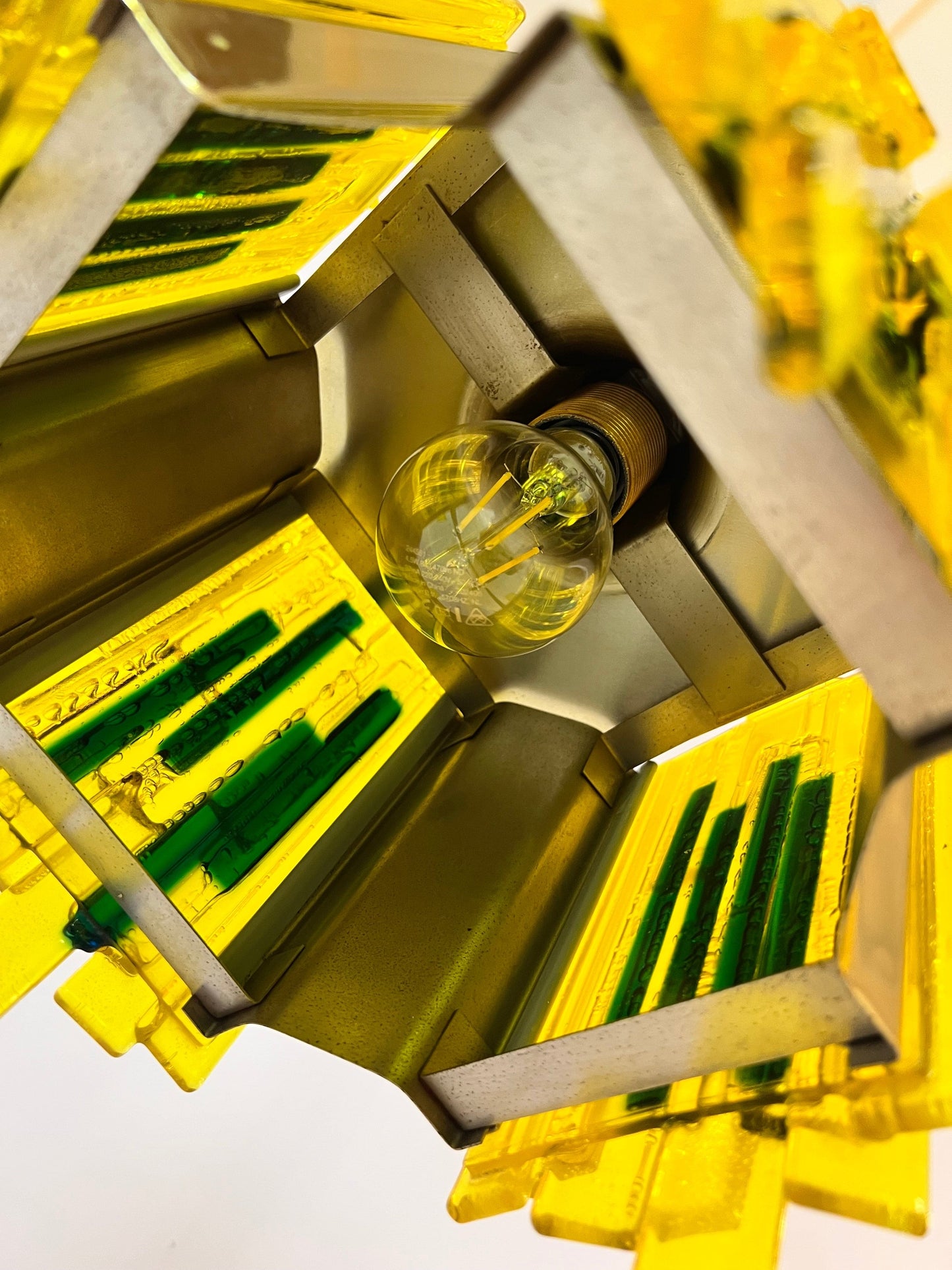 Vintage Hängelampe von Claus Bolby