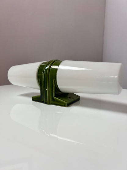 Vintage Doppelleuchte Modell 6065 grün von Sigvard Bernadotte für Ifö