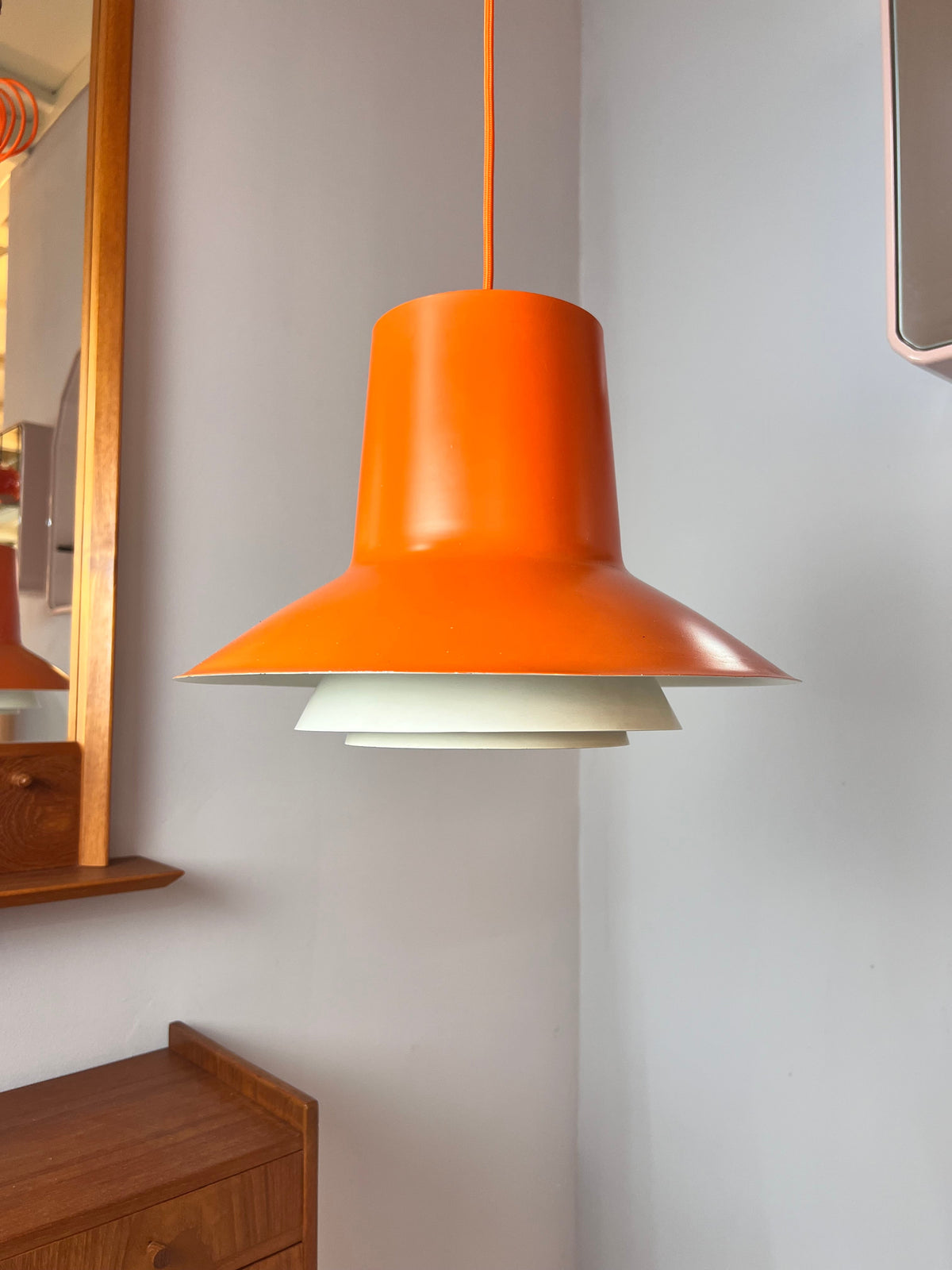 Vintage Hängelampe "Auditorie 2" von Svend Middelboe für Nordisk Solar