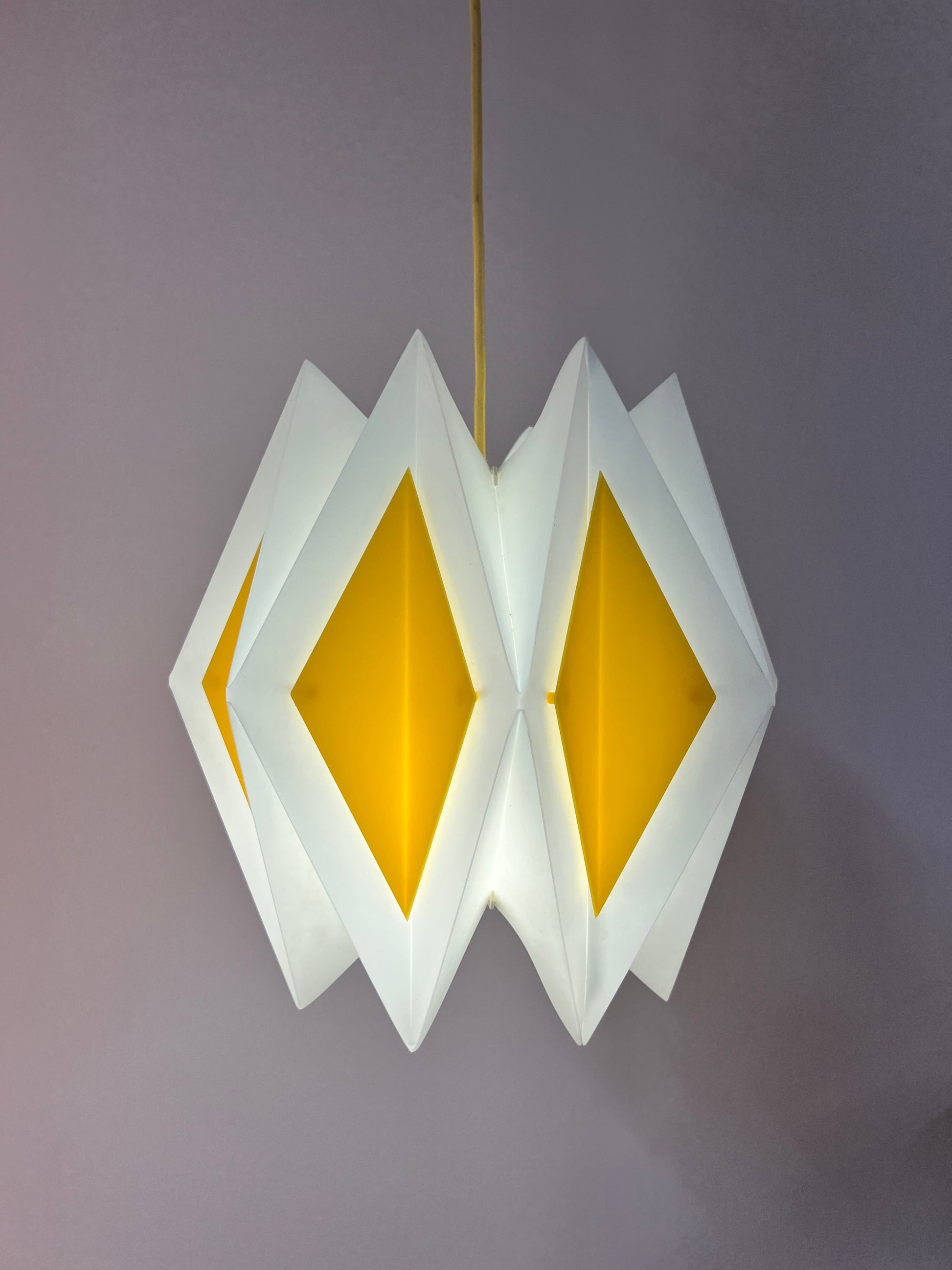 Vintage Hängelampe "Harlekin" von Lars Ejler Schiøler für Høyrup Light
