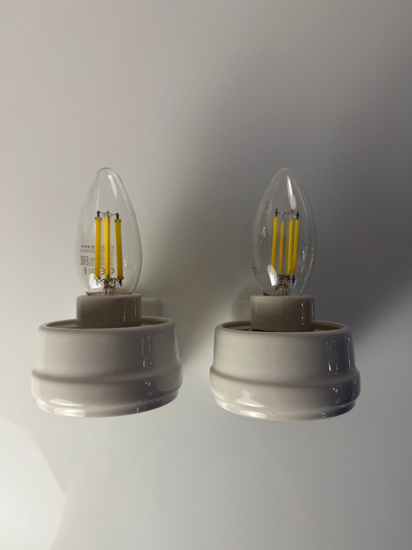 Set von 2 Vintage Wandlampe Modell 6080 von Sigvard Bernadotte für Ifö