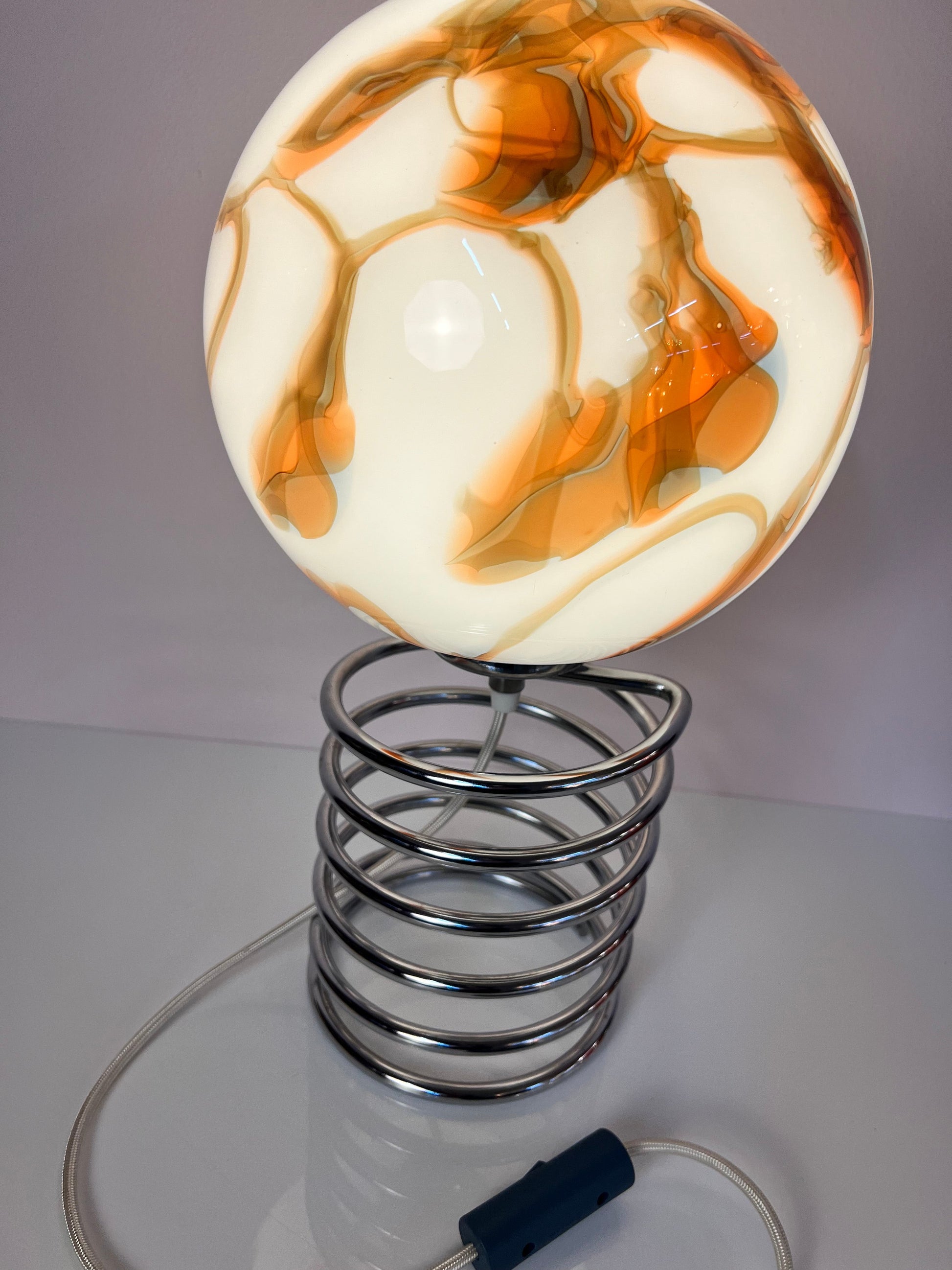 Vintage Tischlampe "Spirale" von Ingo Maurer für Honsel