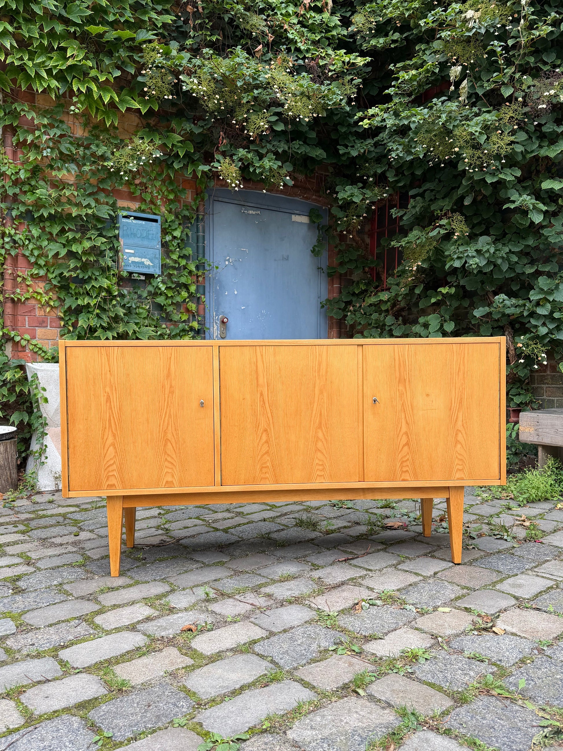 Vintage Sideboard Typ 602 Esche von Franz Ehrlich für Hellerau
