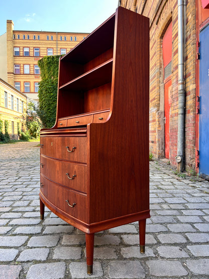 Bücherregal mit Sekretär und Kommode Teak Dänemark