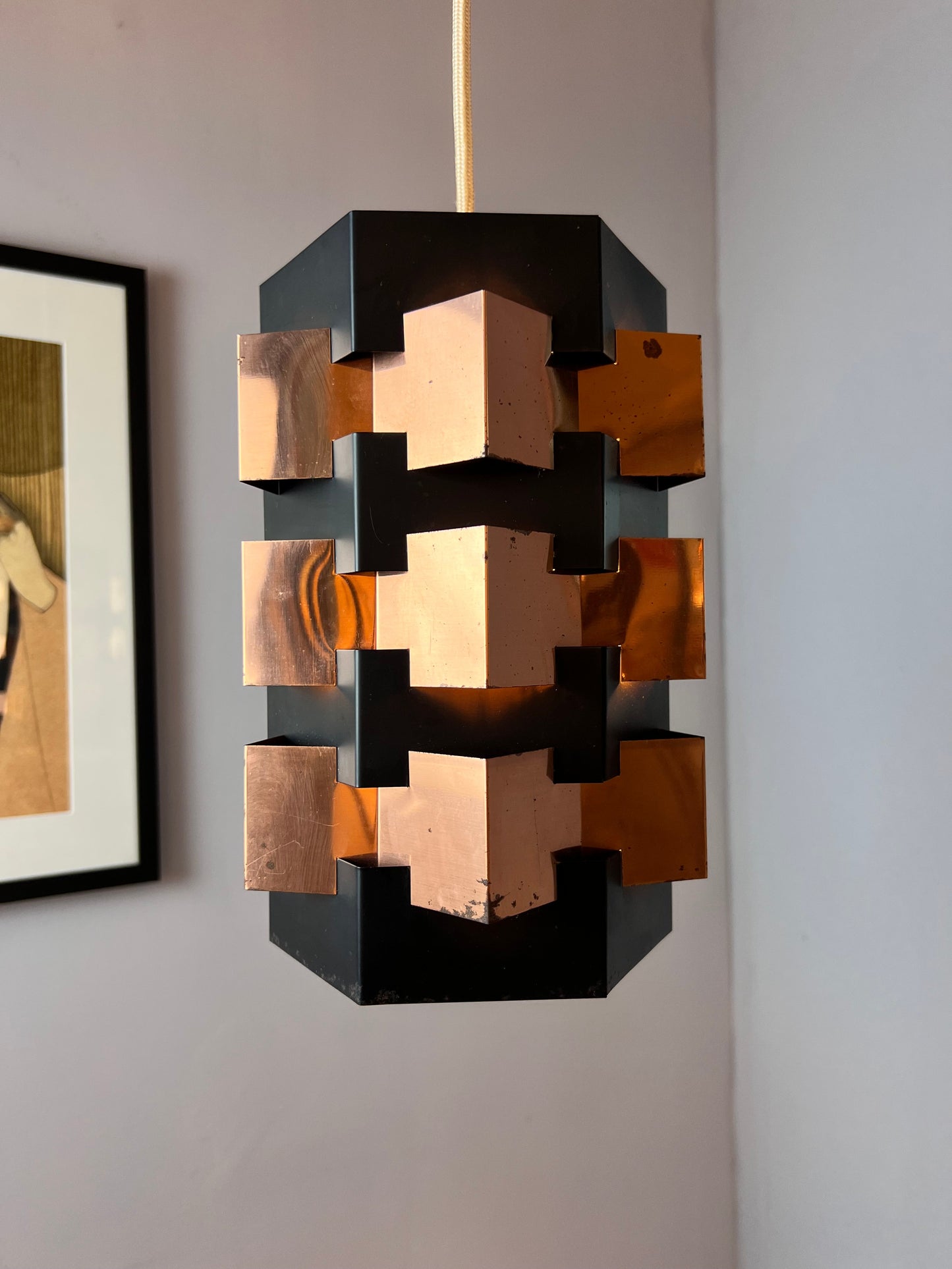 Vintage Hängelampe von Svend Aage Holm für Holm Sorensen+Co