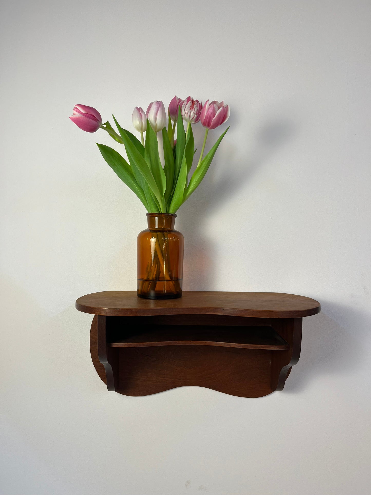 Vintage Wandregal aus Teak aus Dänemark