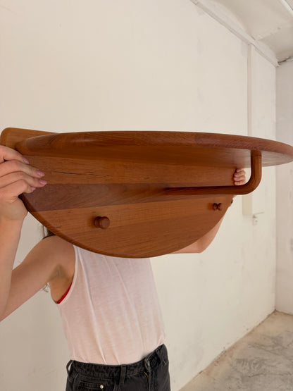 Vintage Garderobe Halbrund Teak von Lysgaard Møbler