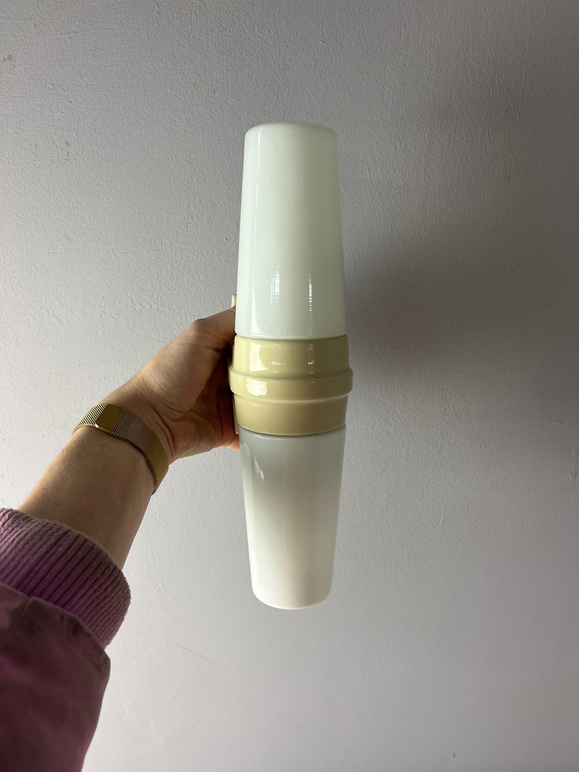 Vintage Wandlampe Modell 6060 von Sigvard Bernadotte für Ifö creme