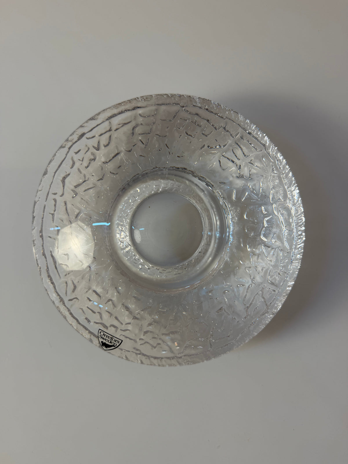 Set von 2 Diskus Kerzenhalter von Lars Hellsten für Orrefors