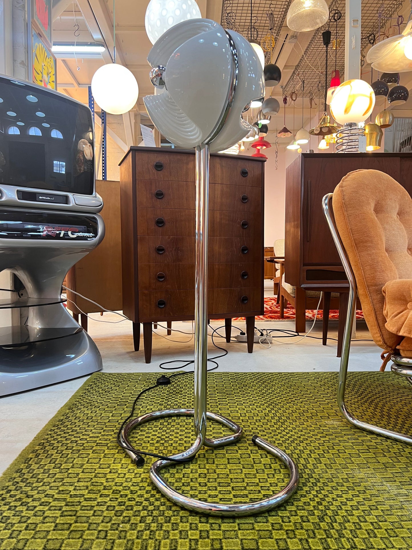 Vintage Stehlampe "Futura" von Koch und Lowy für Peill und Putzler