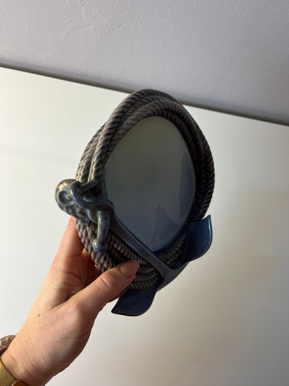 Vintage Porzellanschale Tau und Anker Modell 2377 von Bing und Grøndahl