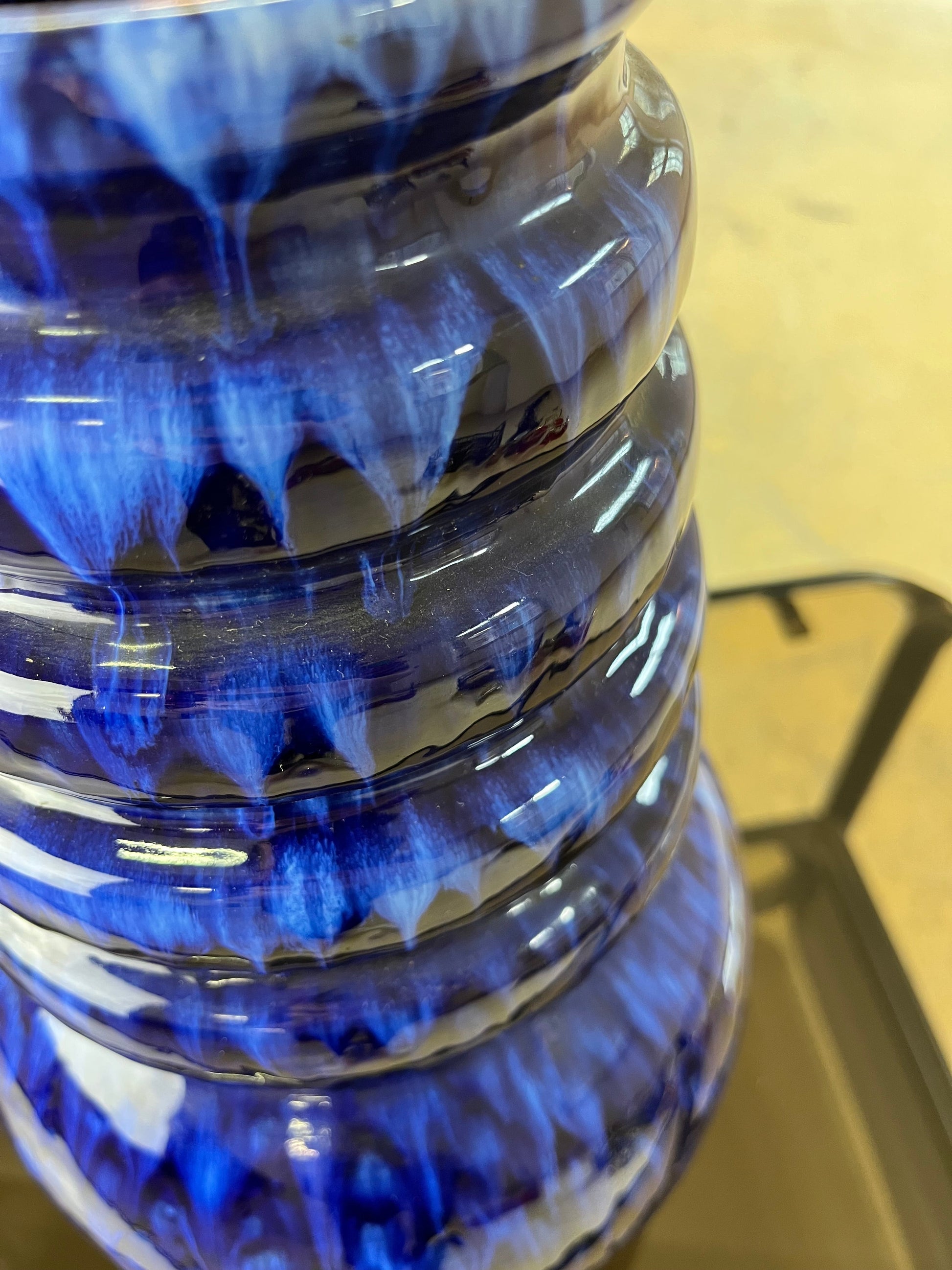 Vintage Vase 269-40 blau verlaufend von Scheurich