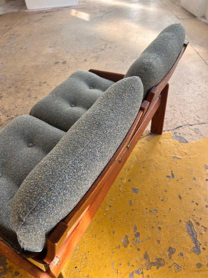 Sofa grau von Yngve Ekström für Swedese