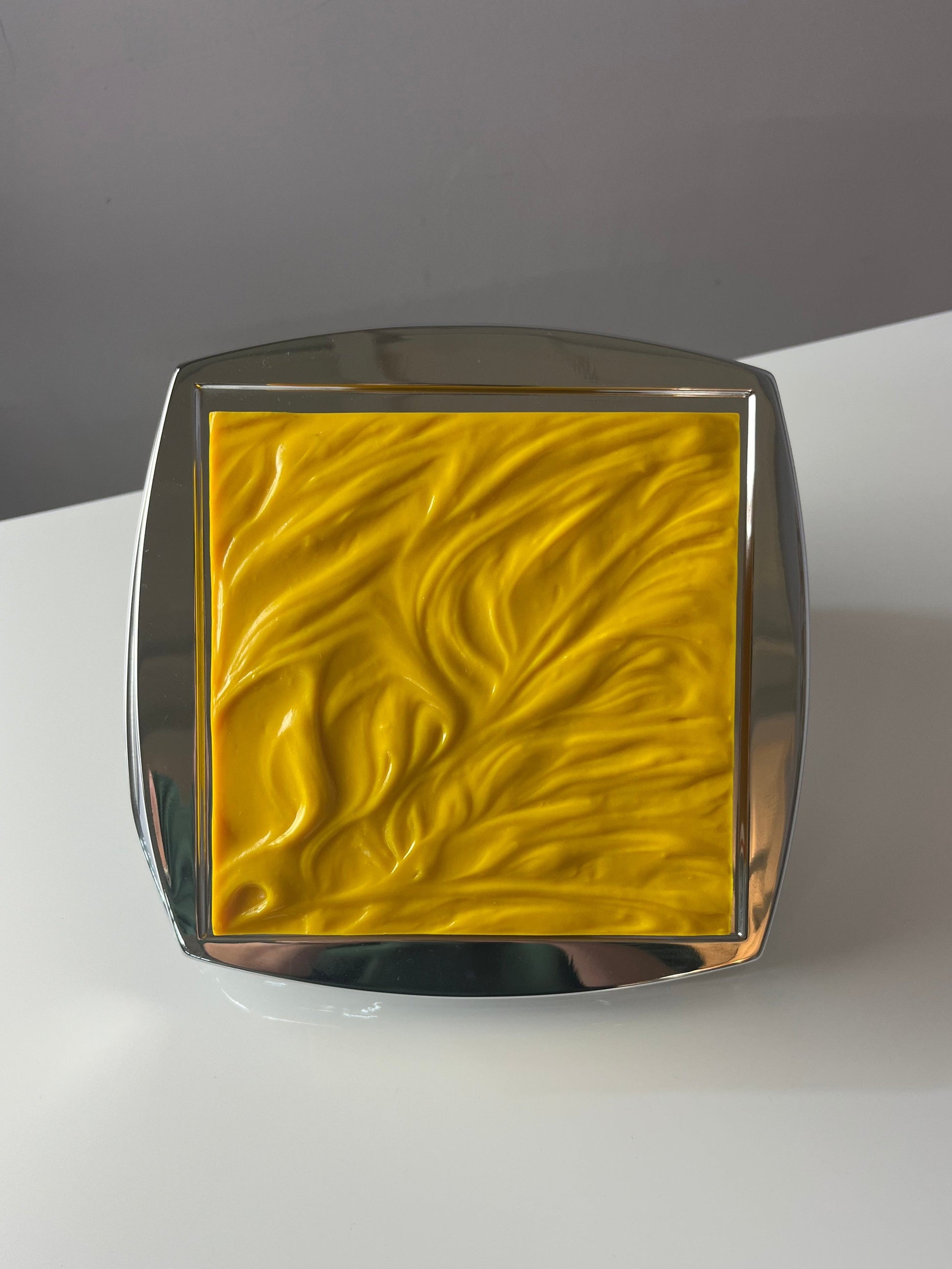 Wandlampe gelb Chrom von Uwe Mersch