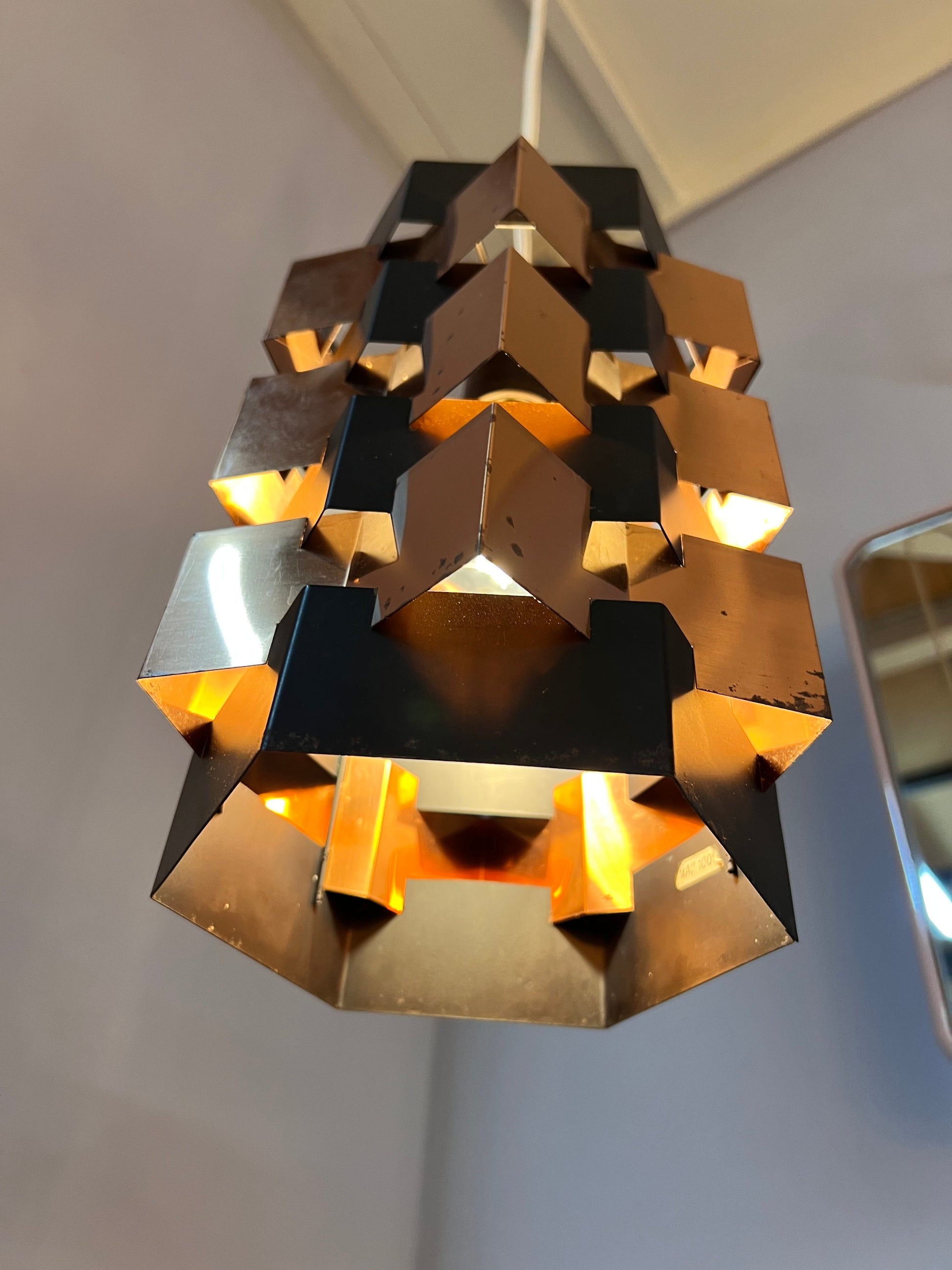 Vintage Hängelampe von Svend Aage Holm für Holm Sorensen+Co