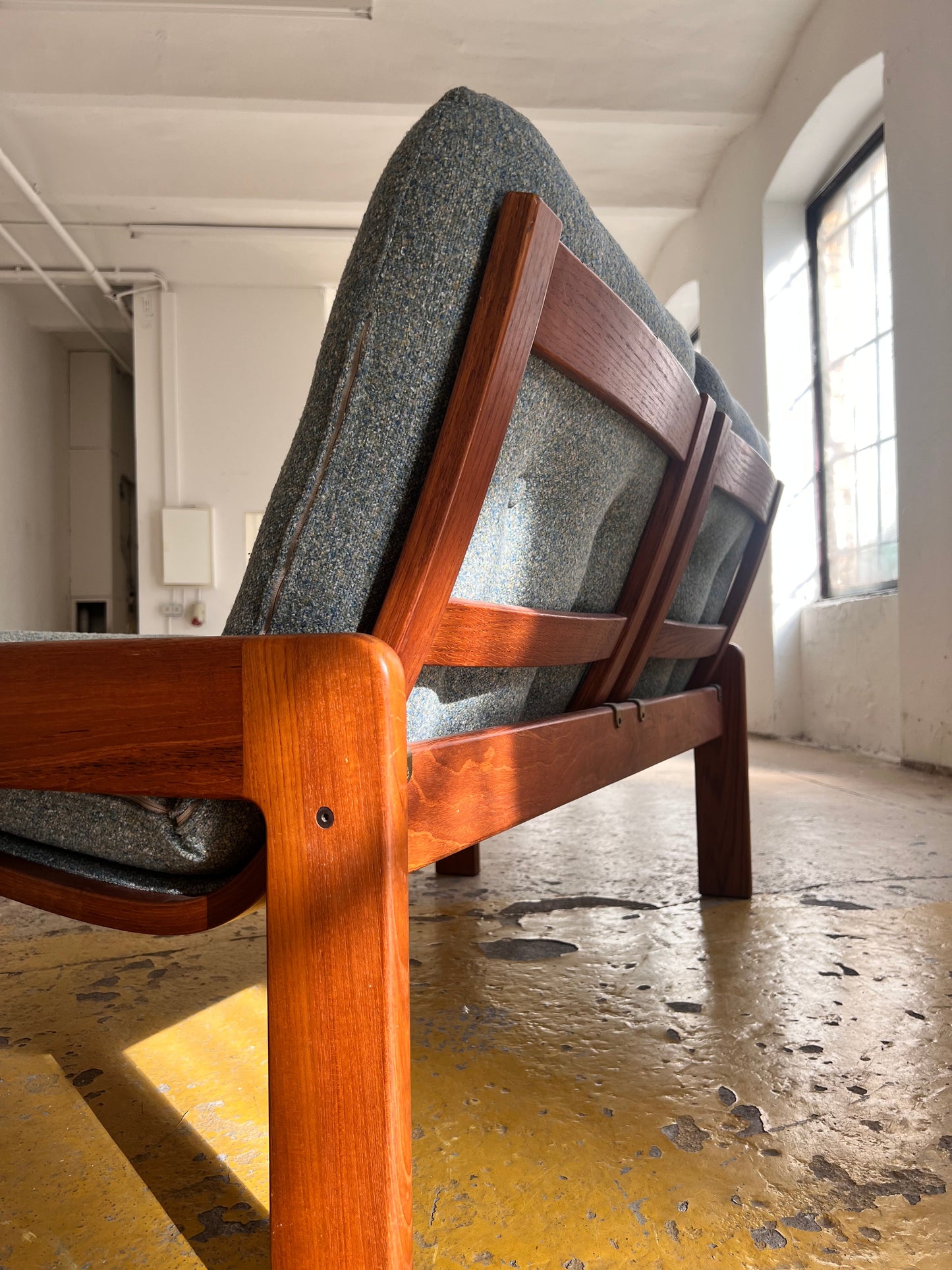 Sofa grau von Yngve Ekström für Swedese