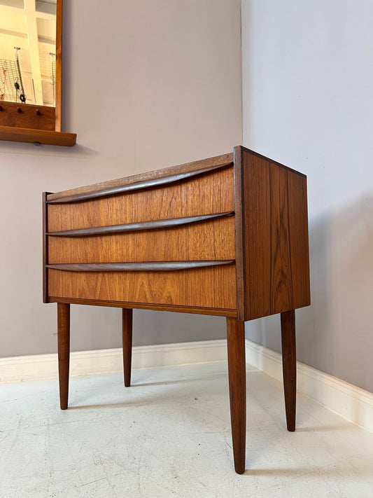 Vintage teak chest of drawers from Denmark