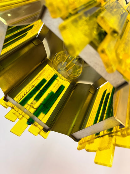 Vintage Hängelampe von Claus Bolby