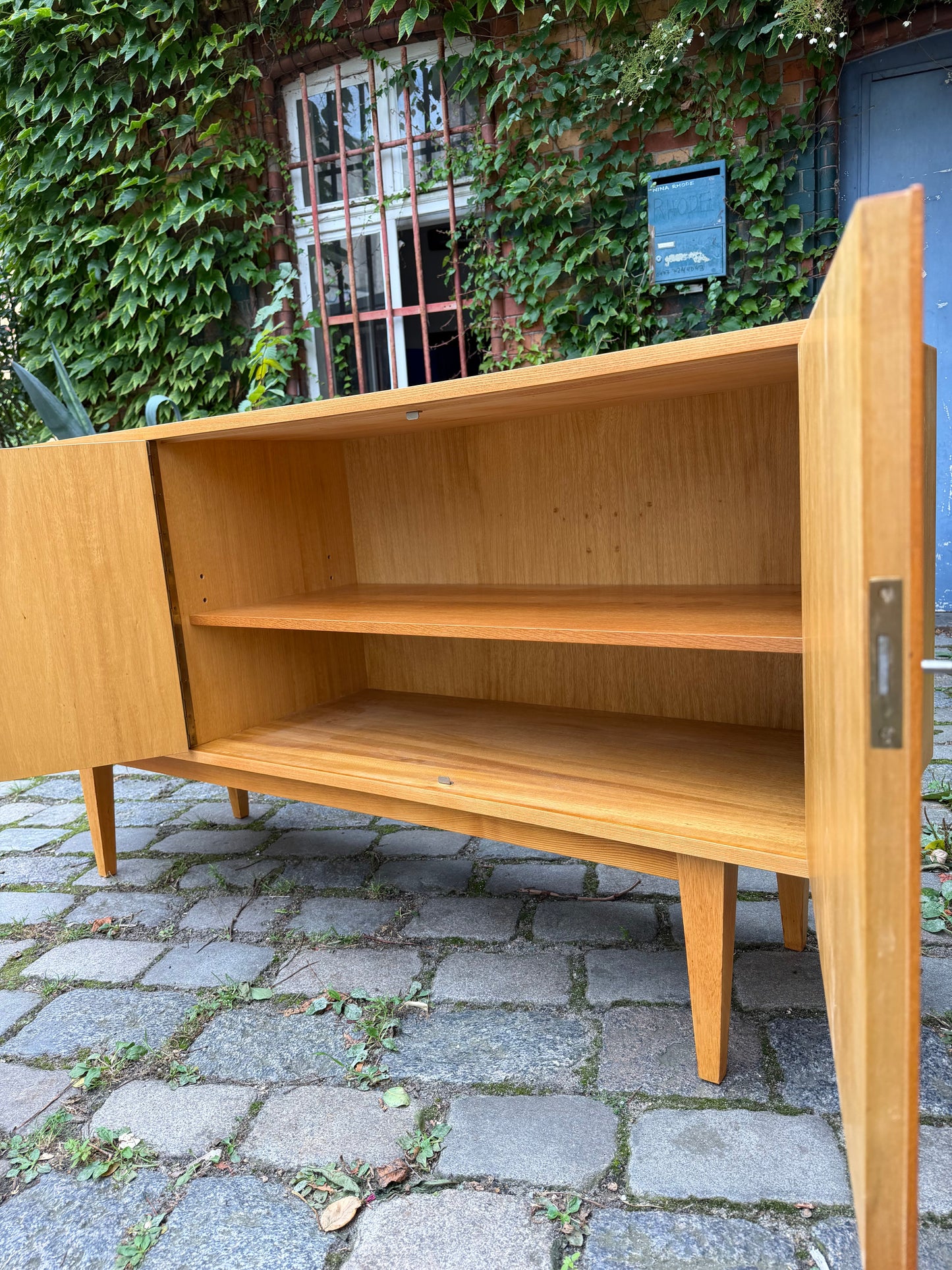 Vintage Sideboard Typ 602 Esche von Franz Ehrlich für Hellerau