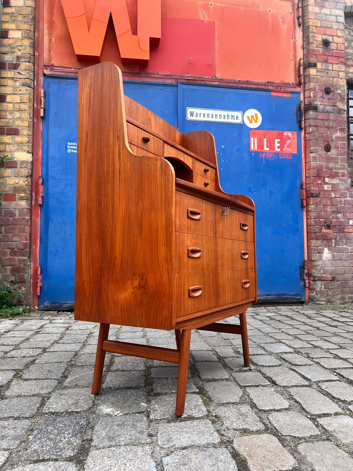 Vintage teak secretary from Denmark