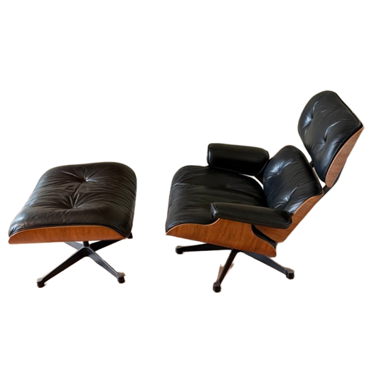 Eames Lounge Chair Sessel und Fußhocker von Charles und Ray Eames für Herman Miller