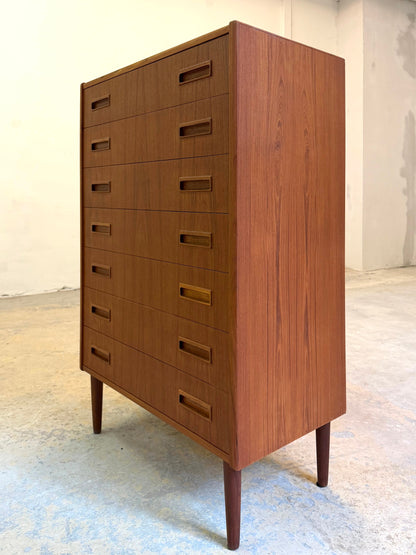 Vintage Kommode aus Teak, Dänemark, 7 Schubladen