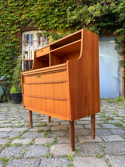 Vintage Sekretär Teak mit Spiegel aus Dänemark