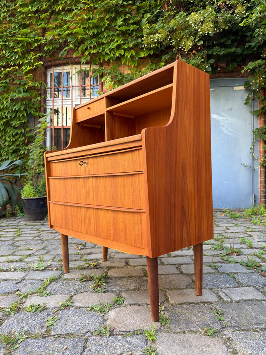 Vintage Sekretär Teak mit Spiegel aus Dänemark
