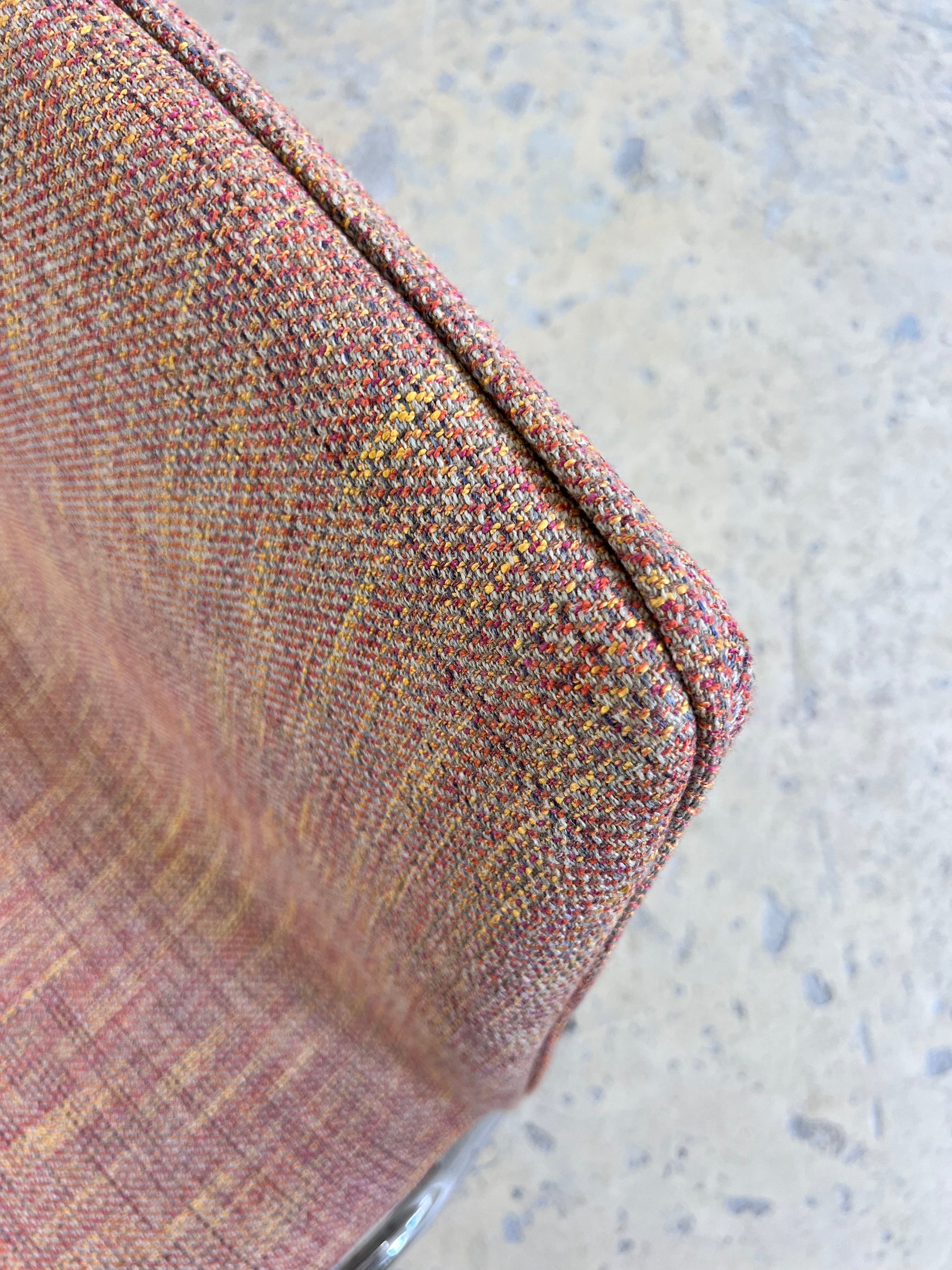 Vintage Sessel Lufthavnsstol von Anden Arkitekt für Duba Møbelindustri orange Chrom