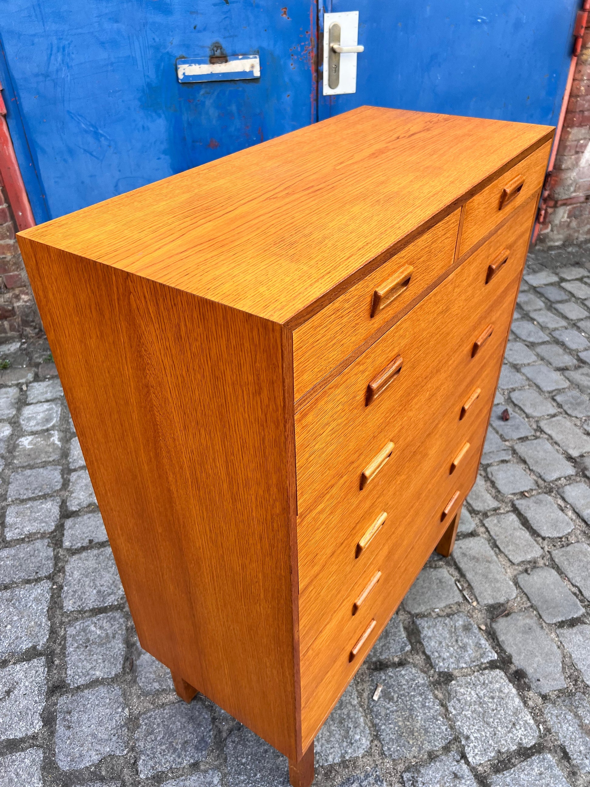 Vintage Tallboy Kommode von Holger Jensen für FDB Møbler mit Doppelgriffen