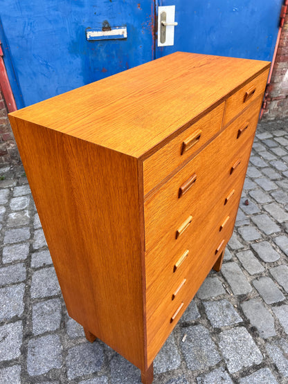 Vintage Tallboy Kommode von Holger Jensen für FDB Møbler mit Doppelgriffen
