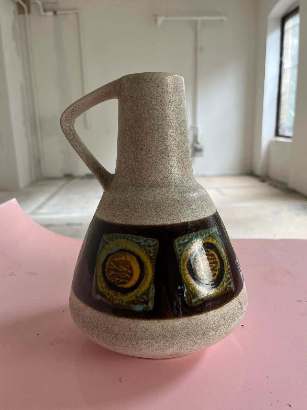 Vintage Vase 310-22 beige braun von Dümler und Breiden