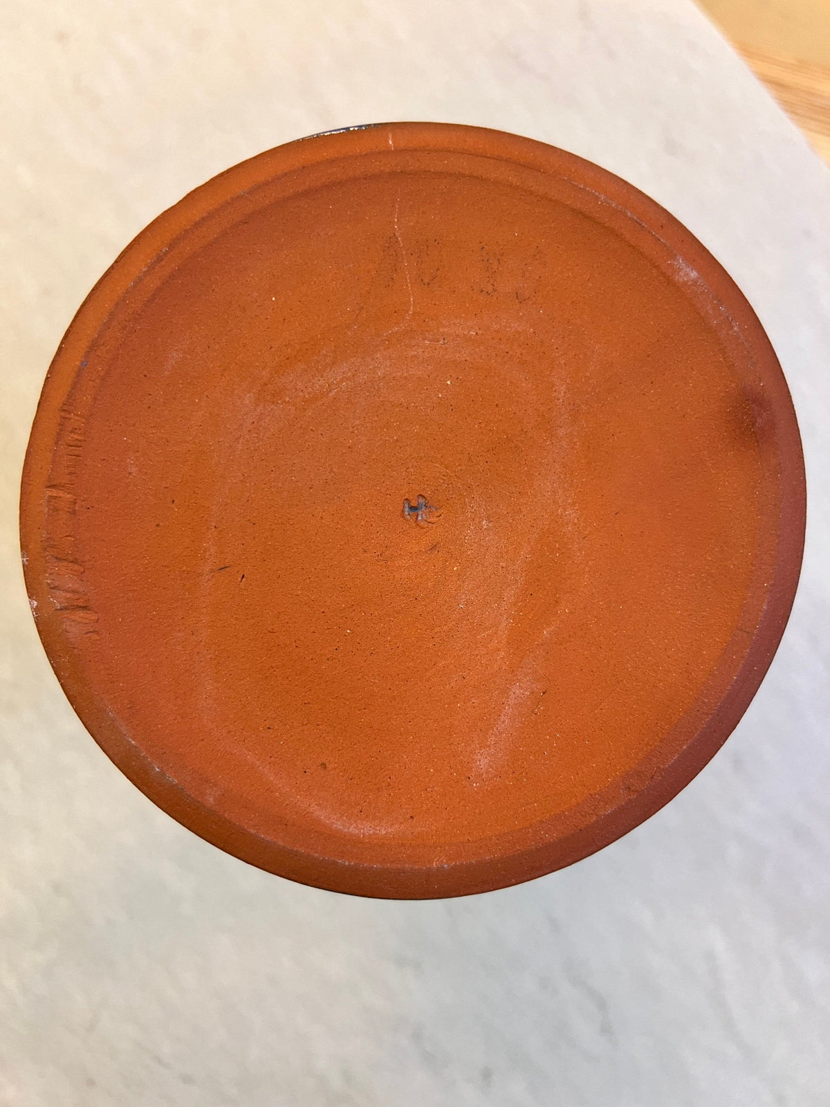 Vase vintage en céramique bleue de VEB Töpferhof Römhild GDR