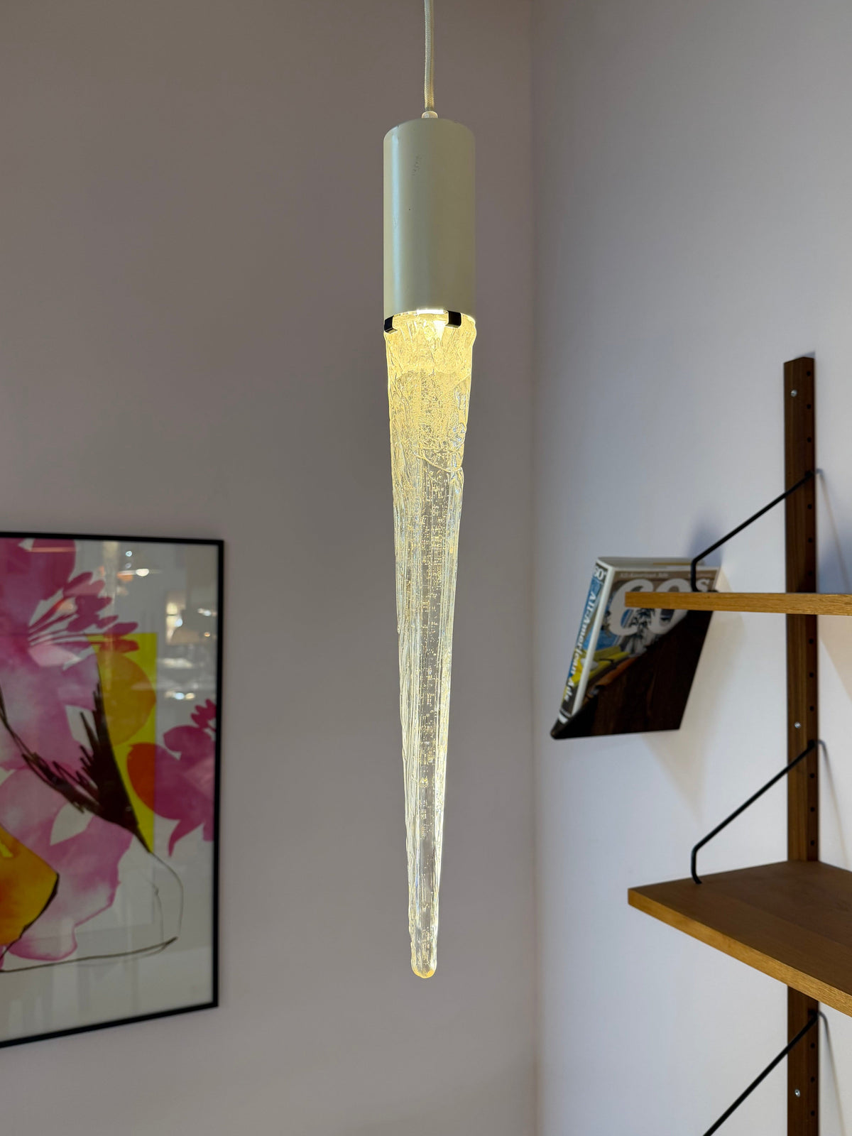 Eiszapfen Hängeleuchte von Davids Lampe, Space Age Design