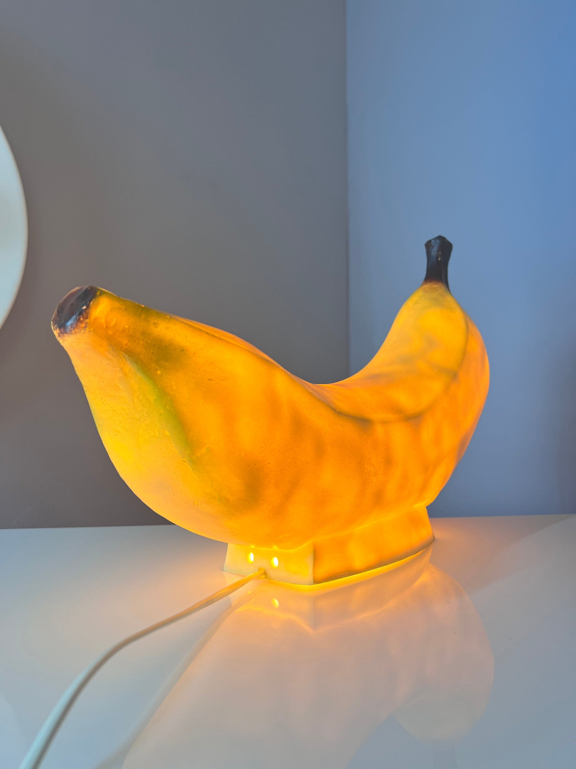 Vintage Tischlampe Banane von Heico 70er West Germany