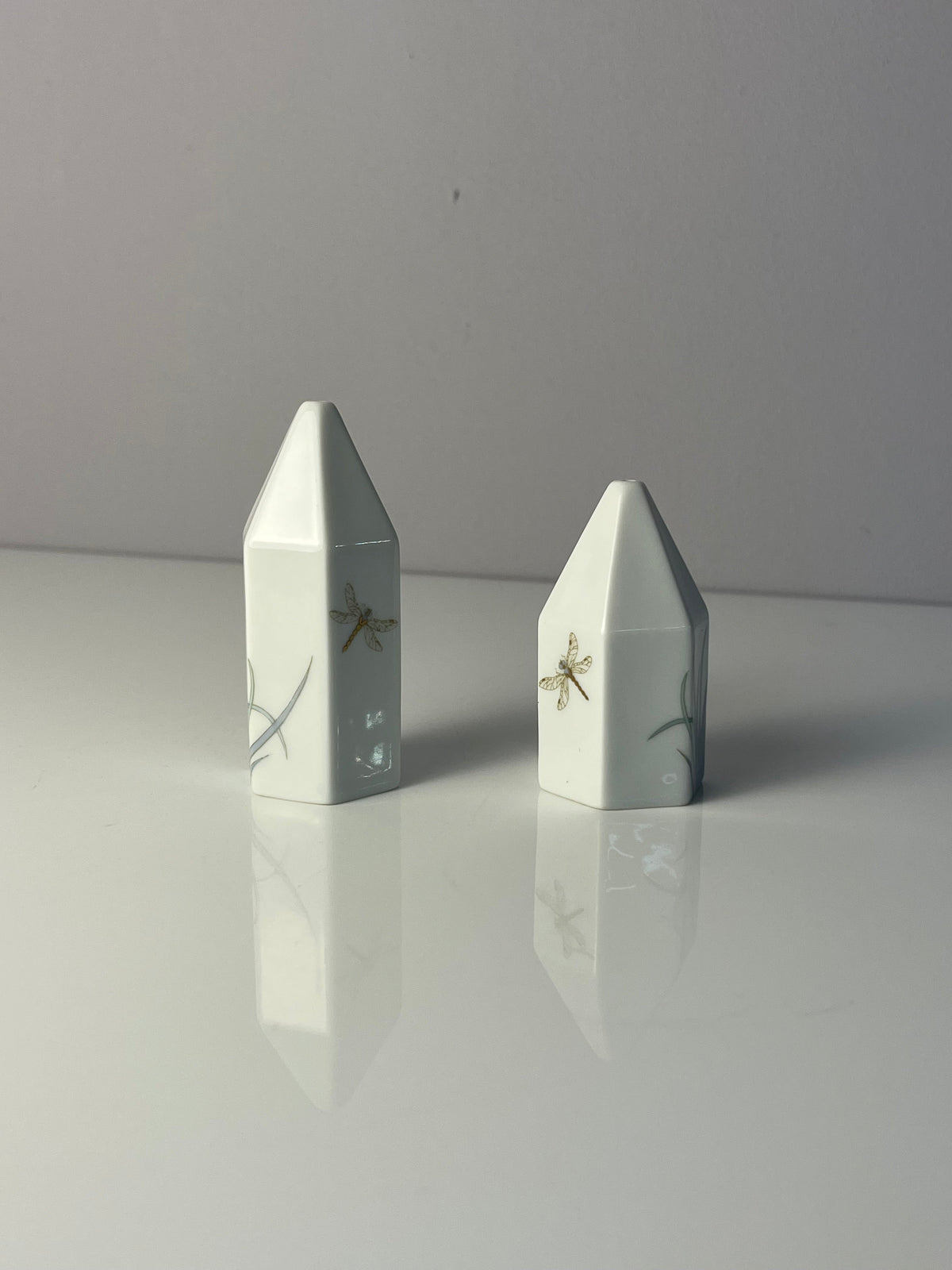 Vintage Set Salz und Pfefferstreuer Polygon Libelle von Tapio Wirkkala für Rosenthal