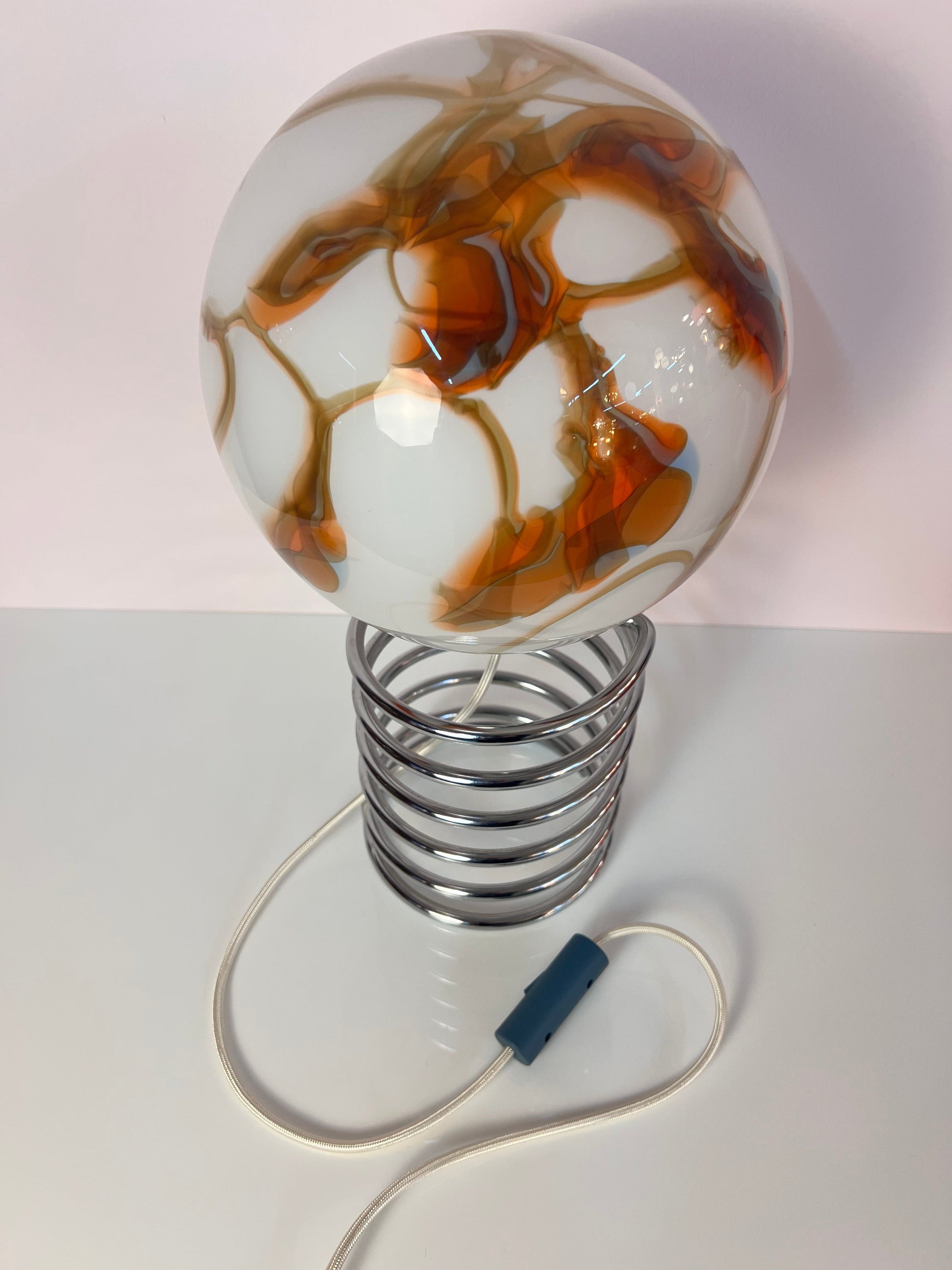 Vintage Tischlampe "Spirale" von Ingo Maurer für Honsel