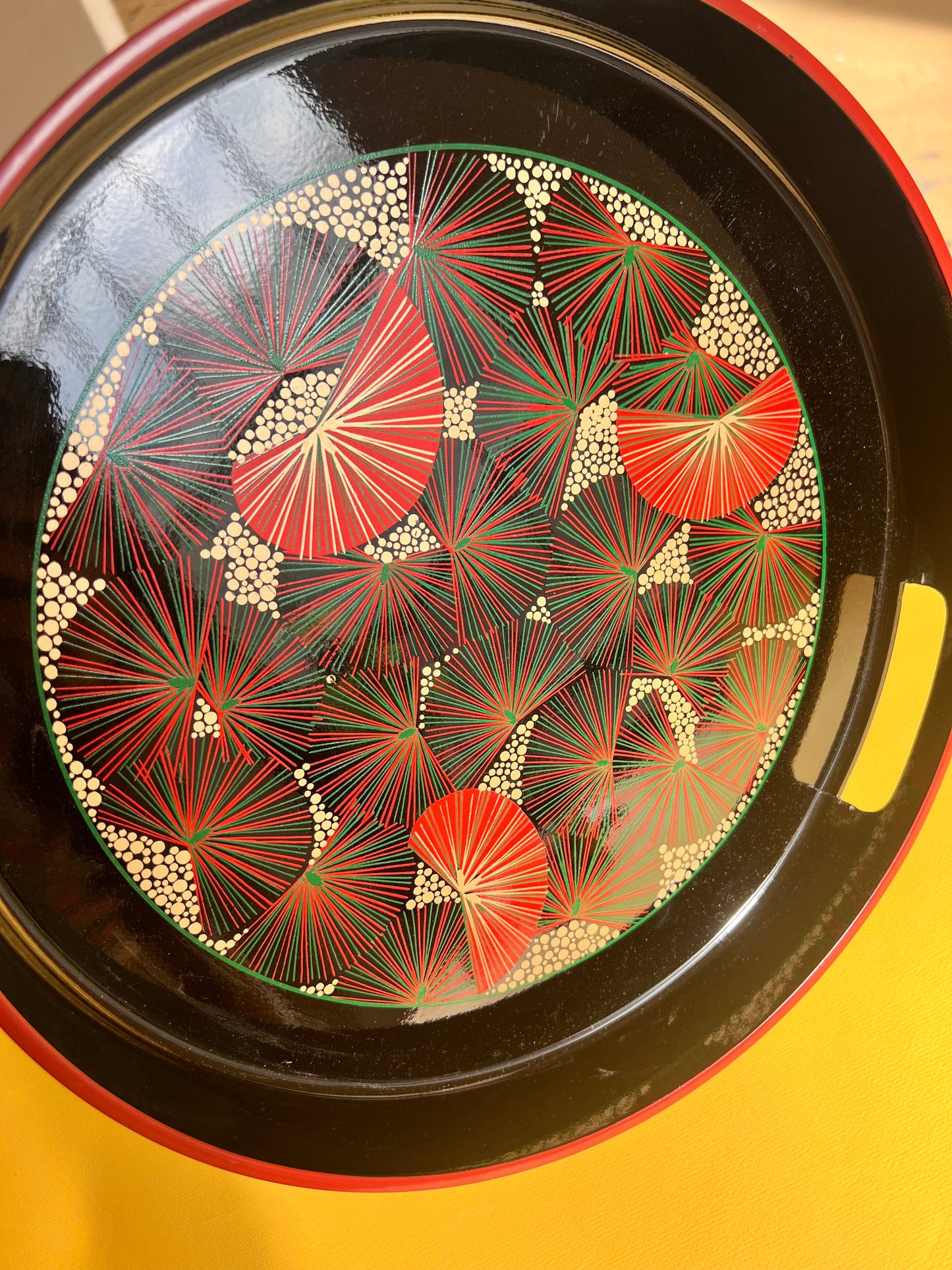 Vintage Lacktablett Shōwa Periode Japan 70er