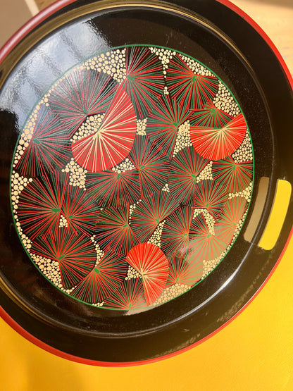 Vintage Lacktablett Shōwa Periode Japan 70er