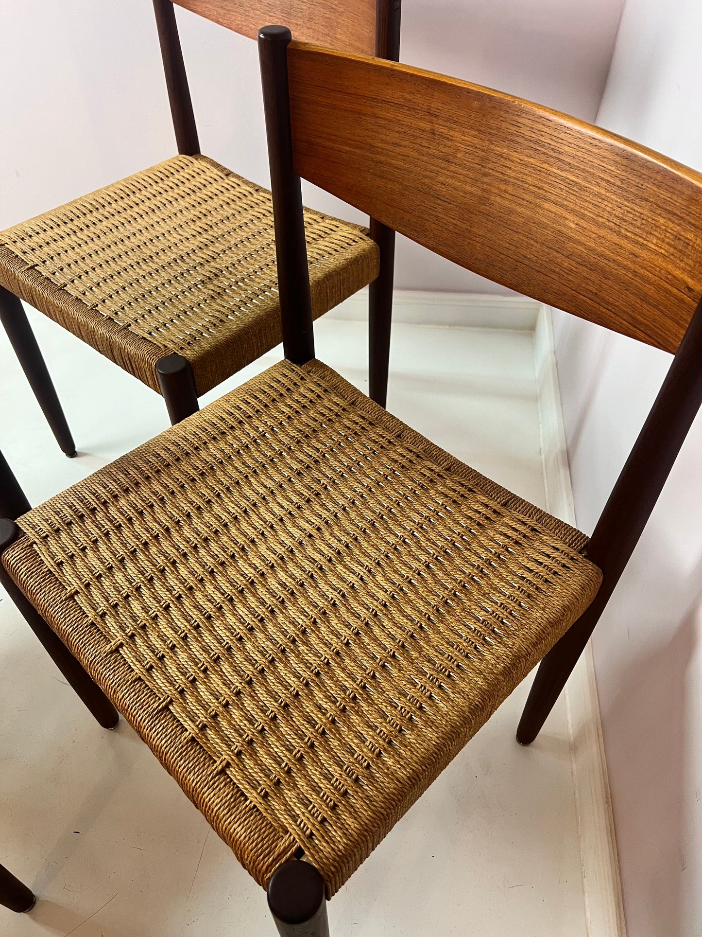 Vintage Stuhl Teak von Poul Volther für Frem Rojle Set von 4