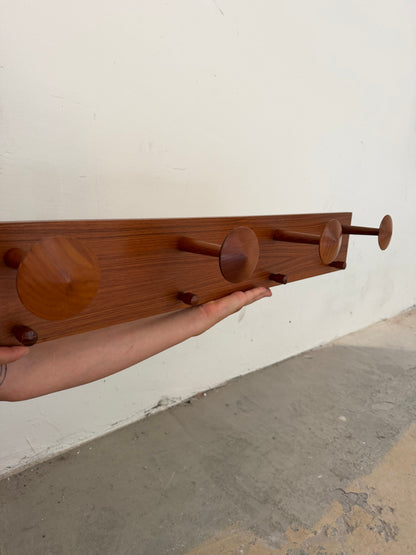 Vintage Garderobe aus Teak, Dänemark 60er Jahre