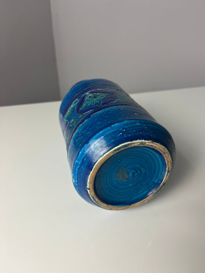 Vintage Vase Azul Rimini von Aldo Londi für Bitossi