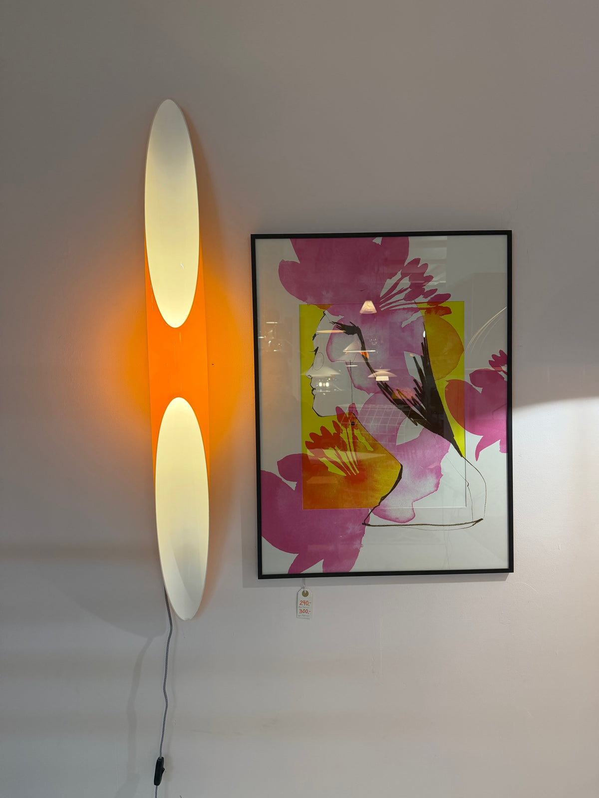 Wandlampe Shakti Wall Fix von Marzio Rusconi Clerici für Kundalini, Orange