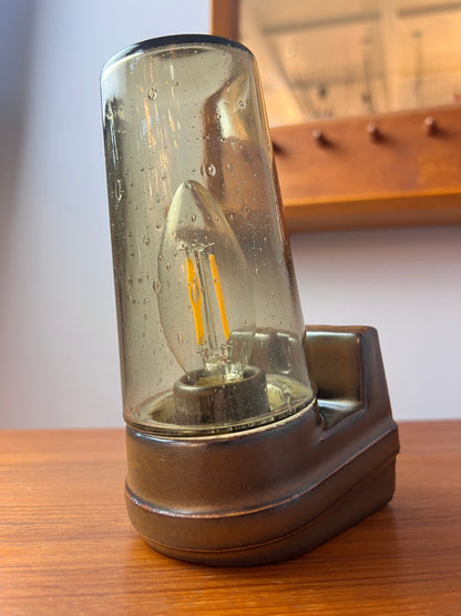 Wandlampe Modell 6080 Rauchglas von Sigvard Bernadotte für Ifö