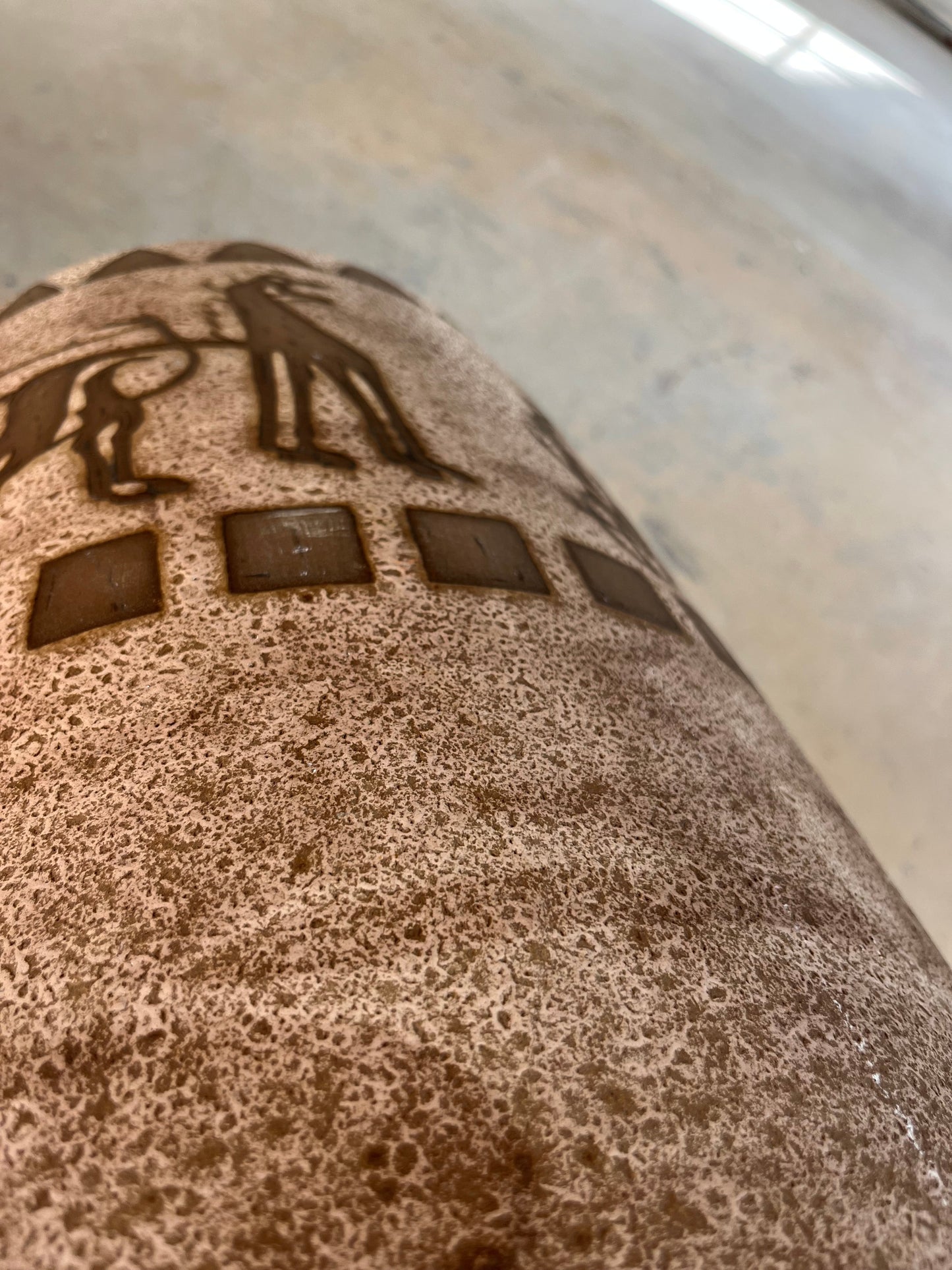 Vintage Bodenvase Ägina 124 von Ceramano für West Germany