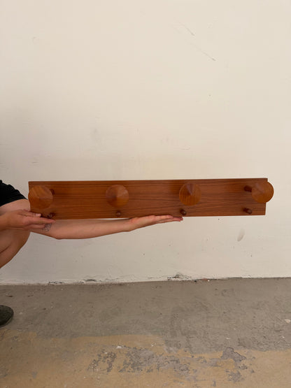 Vintage Garderobe aus Teak, Dänemark 60er Jahre