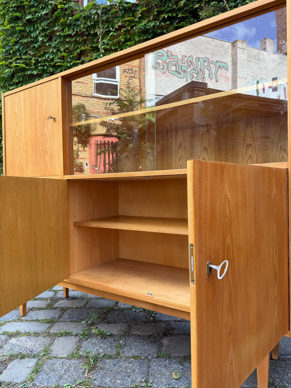 Vintage Highboard Typ 602/G von Franz Ehrlich für Hellerau