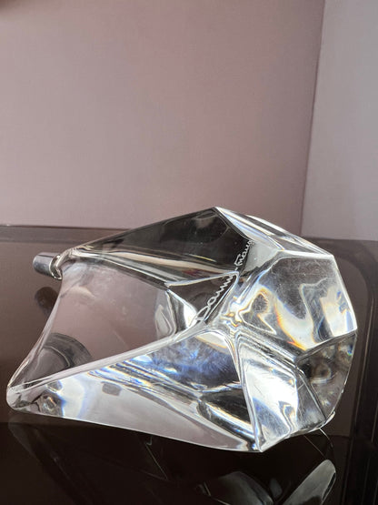 Vintage Kerzenständer Iceberg Glas von Daum Nancy