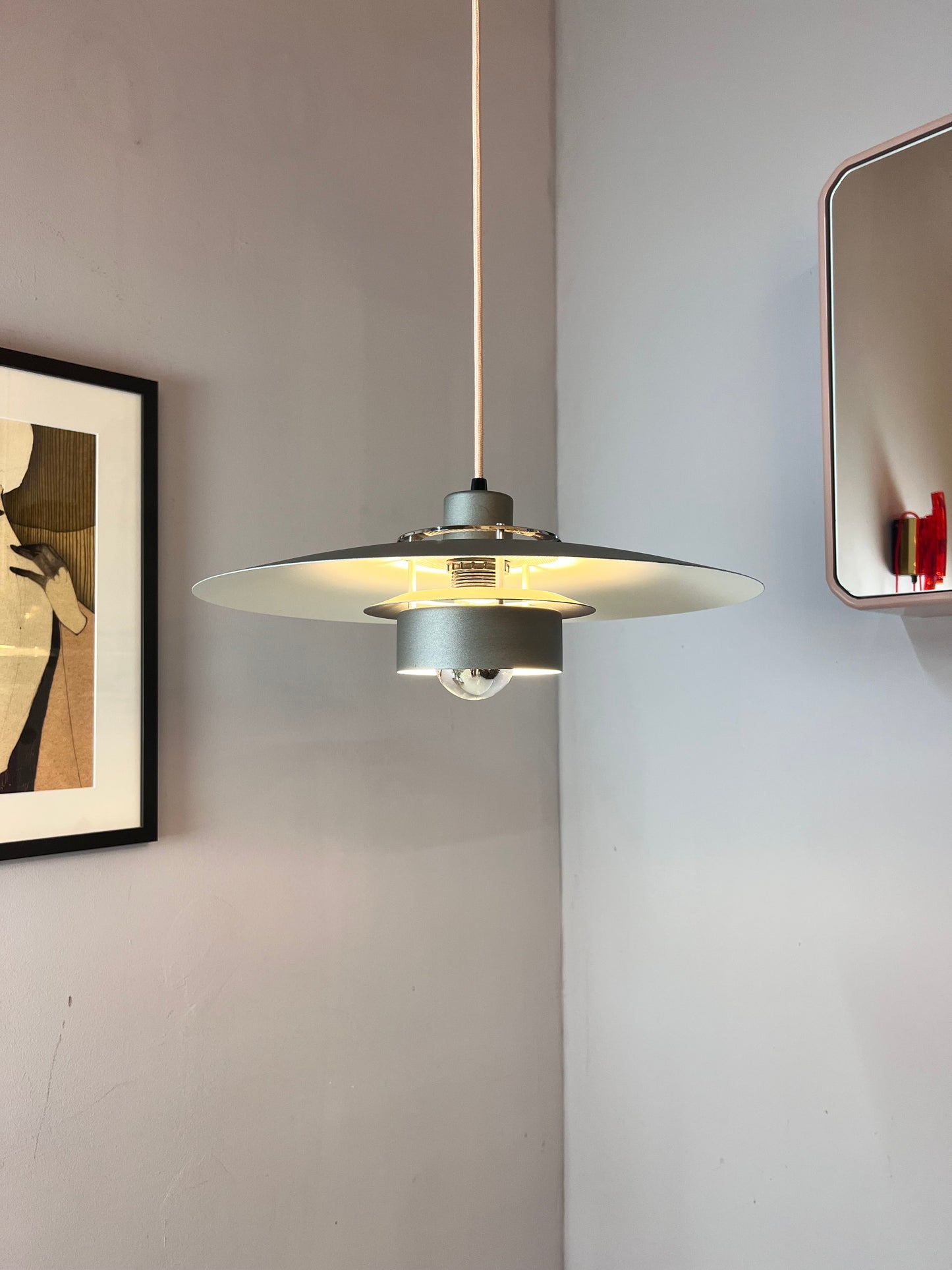 Vintage Lamellenlampe Paloma von Design Light
