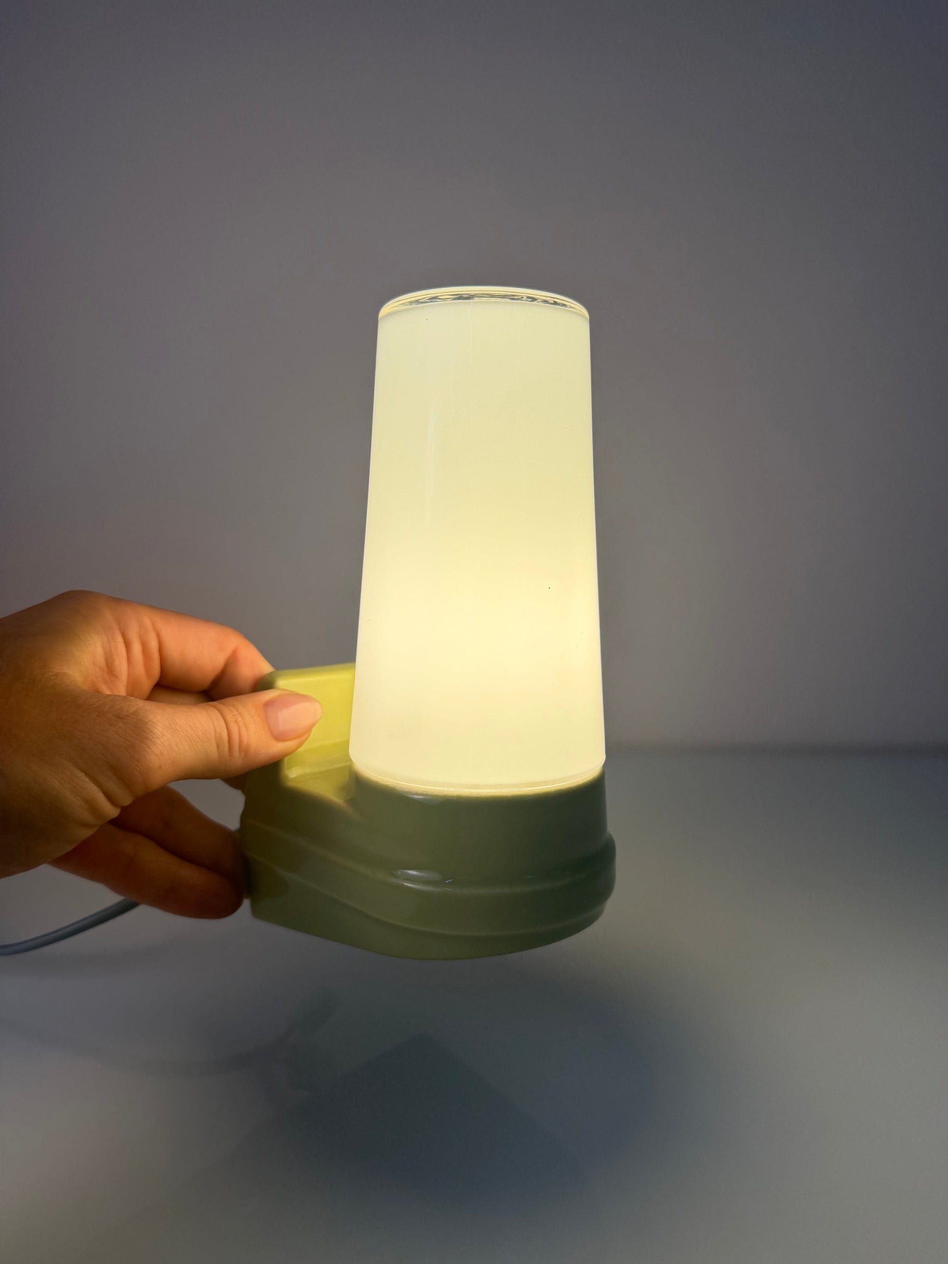 Vintage Wandlampe Modell 6080 mintgrün von Sigvard Bernadotte für Ifö